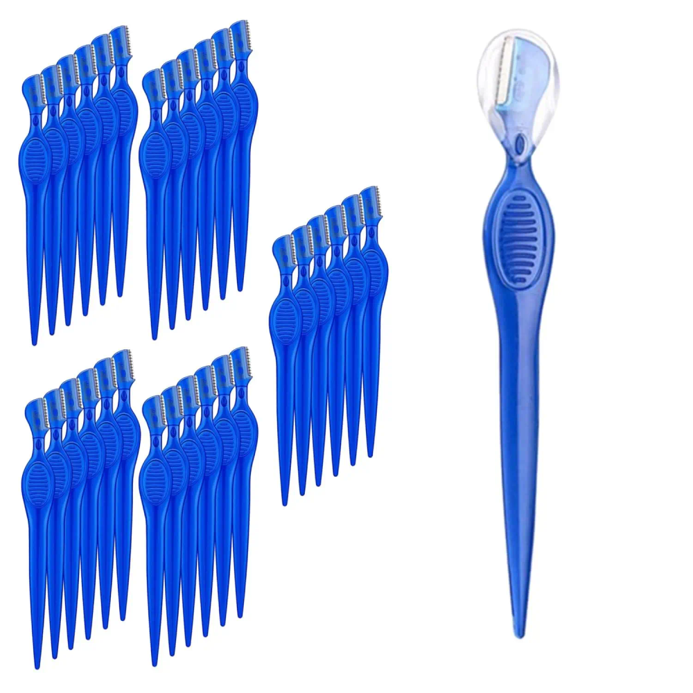 30 Pc Eyebrow Razor Precision Shaver for Facial Hair Removal Dermaplaning Tool with Handle Reusable Women Men 30 Pc Eyebrow Razor Precision Shaver for Facial Hair Removal Dermaplaning Tool with Handle Reusable Women Men