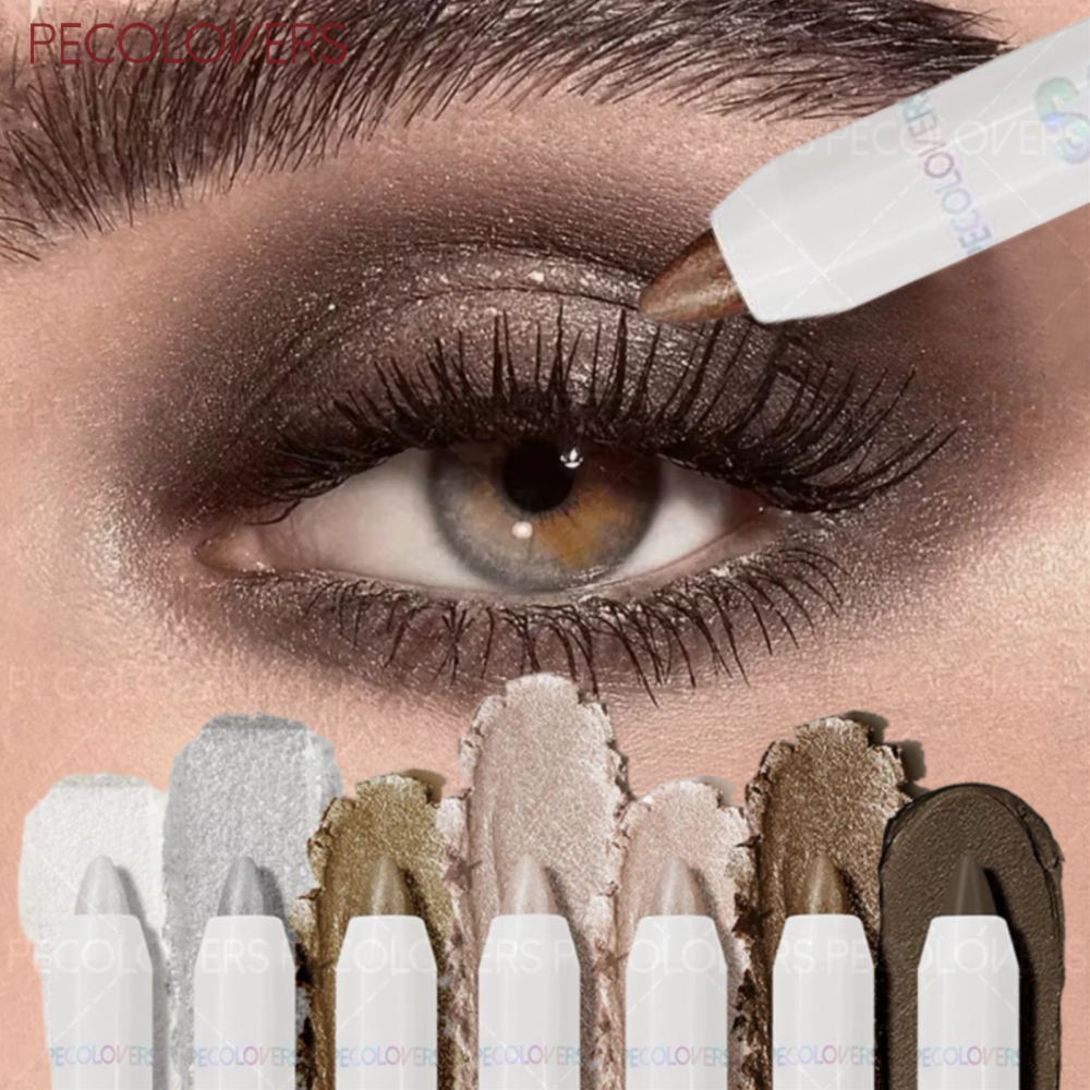 1 Pcs Single Color Fine Shimmer Eyeshadow Stick, Brighten Ash Brown, Travel Size, High Pigmented Sweatproof Long-Wear 1 Pcs Single Color Fine Shimmer Eyeshadow Stick, Brighten Ash Brown, Travel Size, High Pigmented Sweatproof Long-Wear