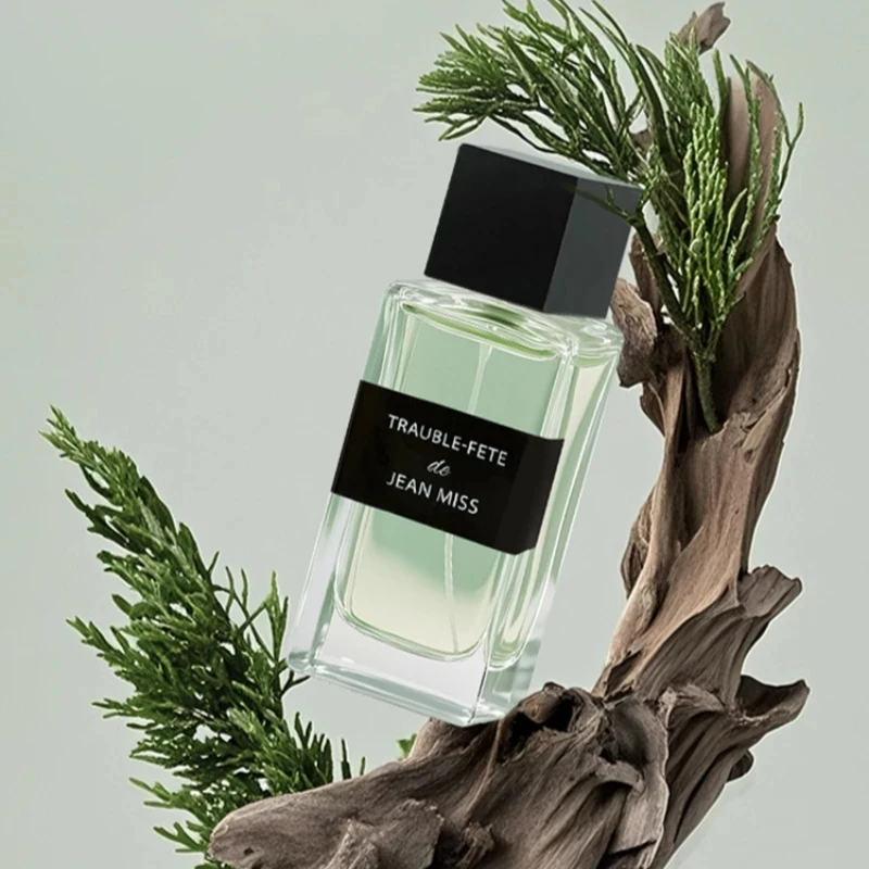 50ml Unisex Fresh Woody Perfume Long Lasting Natural Green Scent Spray Light Eau de Toilette for Men Women Daily Casual