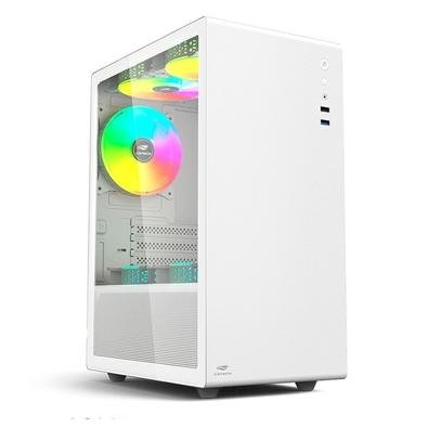 Gabinete Gamer C3-Tech Game MT-G200WH, Mini Tower LED, ATX, Lateral em Vidro Temperado, Com 3 Ventoinhas, Branco - MT-G200WH Gabinete Gamer C3-Tech Game MT-G200WH, Mini Tower LED, ATX, Lateral em Vidro Temperado, Com 3 Ventoinhas, Branco - MT-G200WH