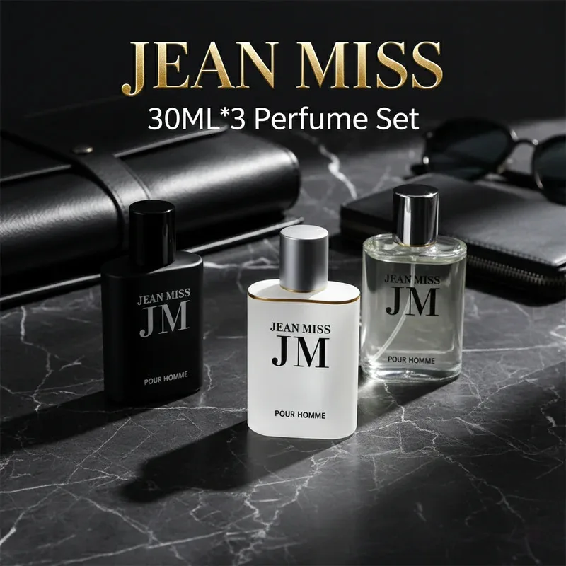3*30ml Original Men's Perfume Original Gift Set (3-piece Men's Eau de Parfum - Long-lasting Woody Floral Scent 3*30ml Original Men's Perfume Original Gift Set (3-piece Men's Eau de Parfum - Long-lasting Woody Floral Scent