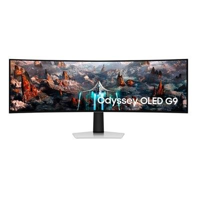 Monitor Gamer Curvo Samsung Odyssey OLED G9 49", Dual QHD, 240Hz, 0.03ms, FreeSync Premium Pro, G-Sync Comp., USB-C, Altura Ajustável, Som integrado - LS49CG930SLMZD
