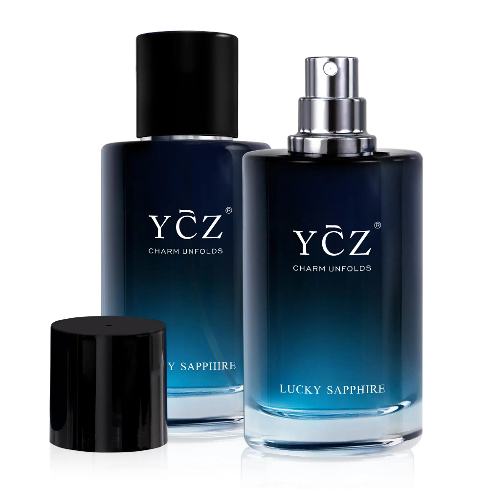 YCZ Men Eau De Toilette,Oriental Bergamot,Orange，Sandalwood，Vanilla, Long Lasting Daily Perfume 3.3Fl oz 100ml 2Pcs