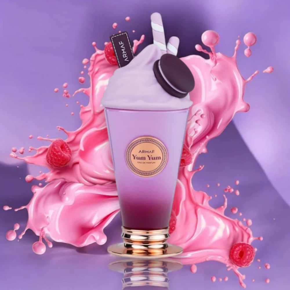 Yum Yum Persistent Perfume for Men and Women 100 ml/3.4 fl oz, elegant purple perfume bottle design Yum Yum Persistent Perfume for Men and Women 100 ml/3.4 fl oz, elegant purple perfume bottle design