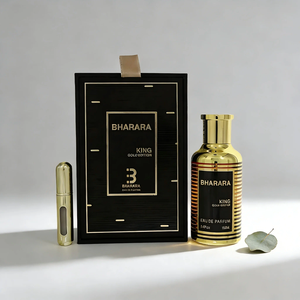 Bharara King Gold Edition Men's Perfume - Rich Sandalwood & Vanilla Notes, Ideal Gift for Any Occasion Bharara King Gold Edition Men's Perfume - Rich Sandalwood & Vanilla Notes, Ideal Gift for Any Occasion
