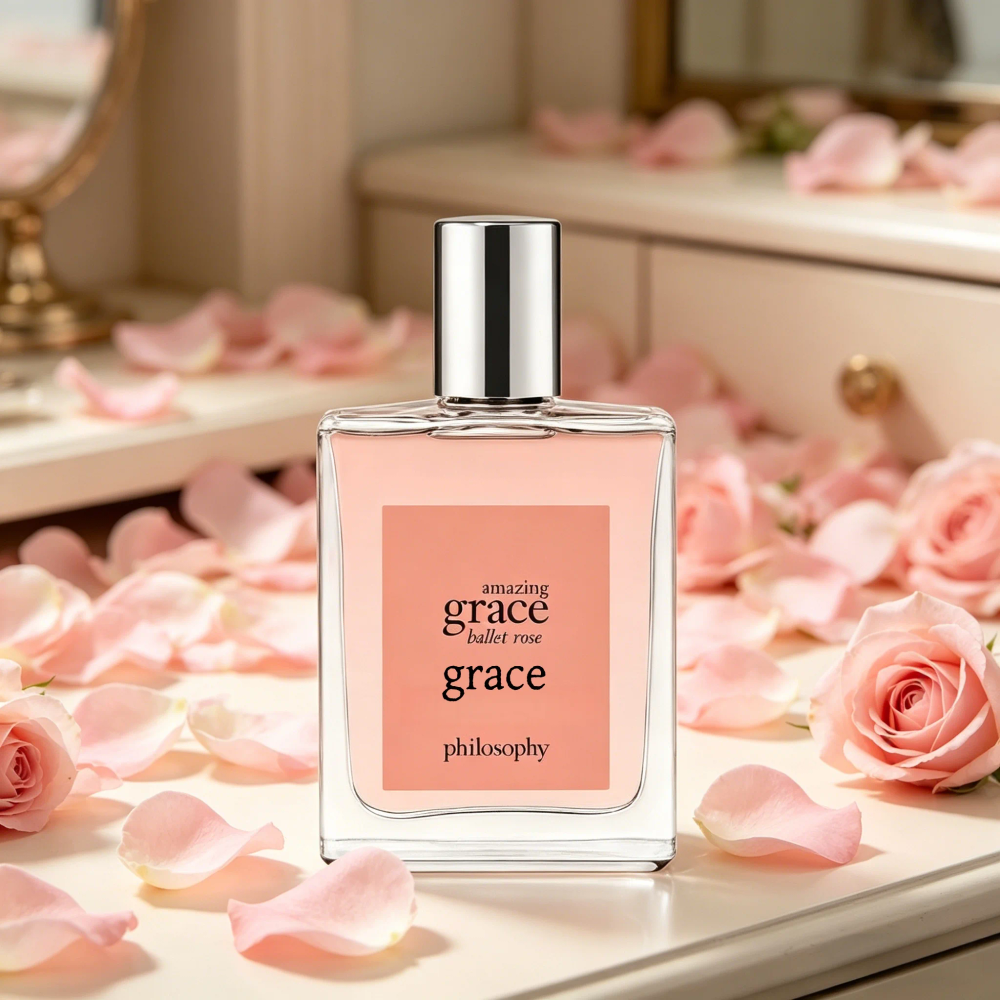 Philosophy Amazing Grace Ballet Rose Eau de Toilette, Fresh Floral Scent, Long-Lasting Fragrance, Perfect Holiday Gift for Women