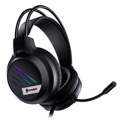 Headset Gamer Evolut EG306 Lesh, LED, Driver 50mm, 3.5mm, Preto - EG306 Headset Gamer Evolut EG306 Lesh, LED, Driver 50mm, 3.5mm, Preto - EG306