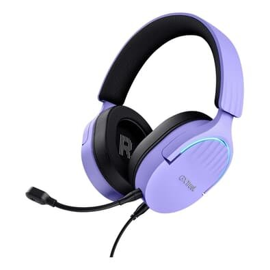 Headset Gamer GXTrust 490P Fayzo 7.1 Surround, RGB, Setup Lilás, Lilás - 25303 Headset Gamer GXTrust 490P Fayzo 7.1 Surround, RGB, Setup Lilás, Lilás - 25303