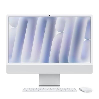 IMac Apple Tela Retina 24" 4.5K, Chip M4, CPU 8 Núcleos, GPU 8 Núcleos, Neural Engine de 16 núcleos, 16GB RAM, SSD 256GB, Prata - MWUC3BZ/A IMac Apple Tela Retina 24" 4.5K, Chip M4, CPU 8 Núcleos, GPU 8 Núcleos, Neural Engine de 16 núcleos, 16GB RAM, SSD 256GB, Prata - MWUC3BZ/A