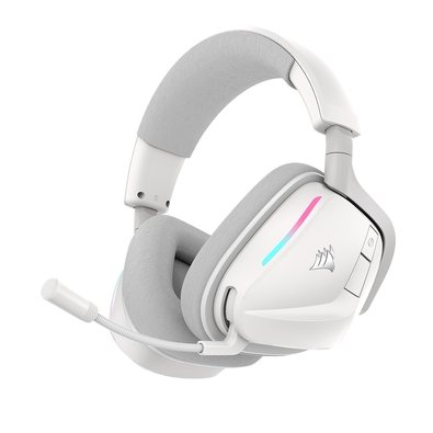 Headset Gamer Sem Fio Corsair Void Wireless V2, RGB, RGB, Bluetooth, Dolby Atmos, Branco - CA-9011380-WW Headset Gamer Sem Fio Corsair Void Wireless V2, RGB, RGB, Bluetooth, Dolby Atmos, Branco - CA-9011380-WW