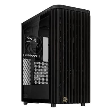 Gabinete ASUS PROART WOOD EDITION PA401, Mid Tower, ATX, Lateral em Vidro Temperado, 3x FANs, Preto - 90DC00M0-B30000 Gabinete ASUS PROART WOOD EDITION PA401, Mid Tower, ATX, Lateral em Vidro Temperado, 3x FANs, Preto - 90DC00M0-B30000