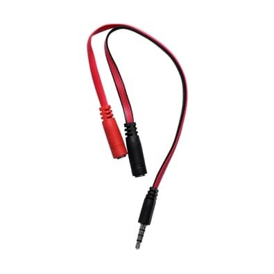 Cabo Adaptador OEX CE402, 2P2 para P3, Preto e Vermelho - 487412
