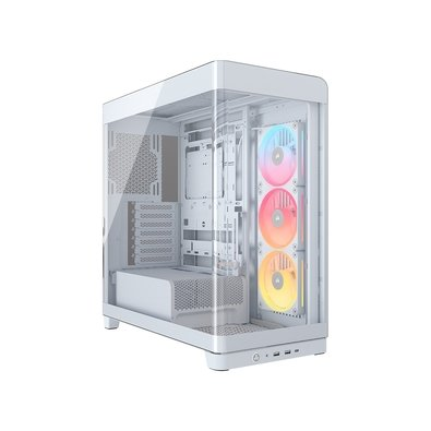 Gabinete Gamer Corsair 4500X LX-R RGB, E-ATX, Mid Tower, E-ATX, Lateral e frontal em Vidro Curvo Temperado, 3x Fans, Branco - CC-9011317-WW Gabinete Gamer Corsair 4500X LX-R RGB, E-ATX, Mid Tower, E-ATX, Lateral e frontal em Vidro Curvo Temperado, 3x Fans, Branco - CC-9011317-WW
