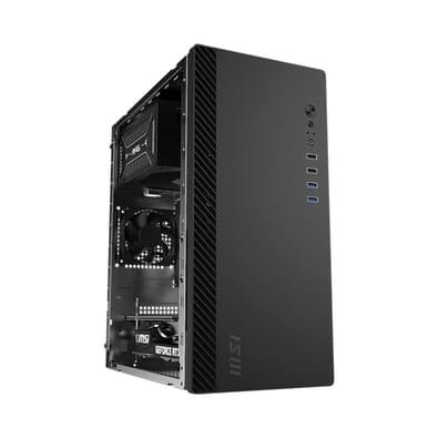 Gabinete MSI PRO SHIELD M100P, Pre Installed FAN, M-ATX,Mini ITX, Preto - PROSHIELDM100P Gabinete MSI PRO SHIELD M100P, Pre Installed FAN, M-ATX,Mini ITX, Preto - PROSHIELDM100P