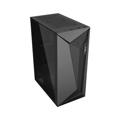 Gabinete Gamer Hyrax Tower HGB215, Mid Tower, Atx, Lateral Em Vidro Temperado, Preto - HGB215B Gabinete Gamer Hyrax Tower HGB215, Mid Tower, Atx, Lateral Em Vidro Temperado, Preto - HGB215B