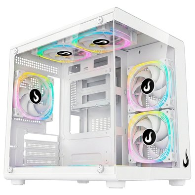 Gabinete Gamer Rise Mode Galaxy Glass X Mini, M-ATX, Lateral e Frontal em Vidro Temperado, Branco - RM-GA-GGXN-FW Gabinete Gamer Rise Mode Galaxy Glass X Mini, M-ATX, Lateral e Frontal em Vidro Temperado, Branco - RM-GA-GGXN-FW