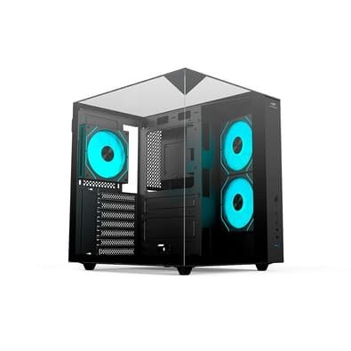 Gabinete Gamer C3Tech Aquarius, Mid Tower, Lateral em Vidro, Preto - MT-G950BK Gabinete Gamer C3Tech Aquarius, Mid Tower, Lateral em Vidro, Preto - MT-G950BK