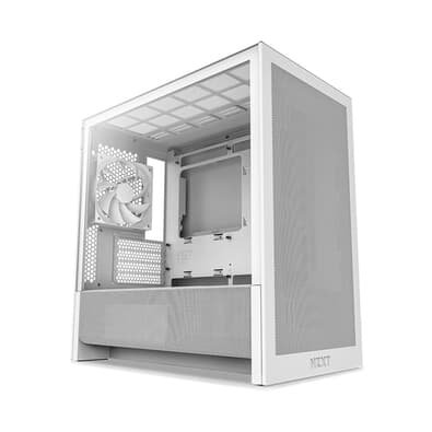 Gabinete Gamer NZXT H3 Flow, Mid Tower, micro-ATX, Lateral em Vidro, Branco CC-H31FW-01 Gabinete Gamer NZXT H3 Flow, Mid Tower, micro-ATX, Lateral em Vidro, Branco CC-H31FW-01