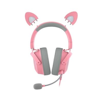 Headset Gamer Razer Kraken Kitty V2 Pro, Chroma RGB, Som Surround 7.1, Drivers de 50mm, USB, Rosa - RZ0404510200 Headset Gamer Razer Kraken Kitty V2 Pro, Chroma RGB, Som Surround 7.1, Drivers de 50mm, USB, Rosa - RZ0404510200
