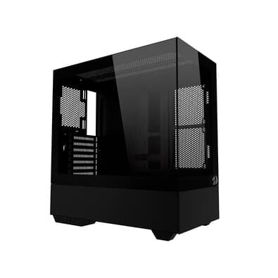 Gabinete Gamer Redragon Reflect Pro, Mid Tower, E-ATX, Lateral e Frontal em Vidro Temperado, Sem FANs, Preto - CA-607B Gabinete Gamer Redragon Reflect Pro, Mid Tower, E-ATX, Lateral e Frontal em Vidro Temperado, Sem FANs, Preto - CA-607B