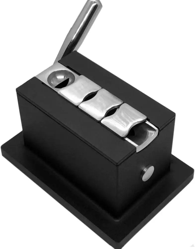 Heavy Duty Metal Cigar Cutter, 4-in-1, 52 & 58 Ring Gauge V-Cutter, Torpedo Cutter Heavy Duty Metal Cigar Cutter, 4-in-1, 52 & 58 Ring Gauge V-Cutter, Torpedo Cutter