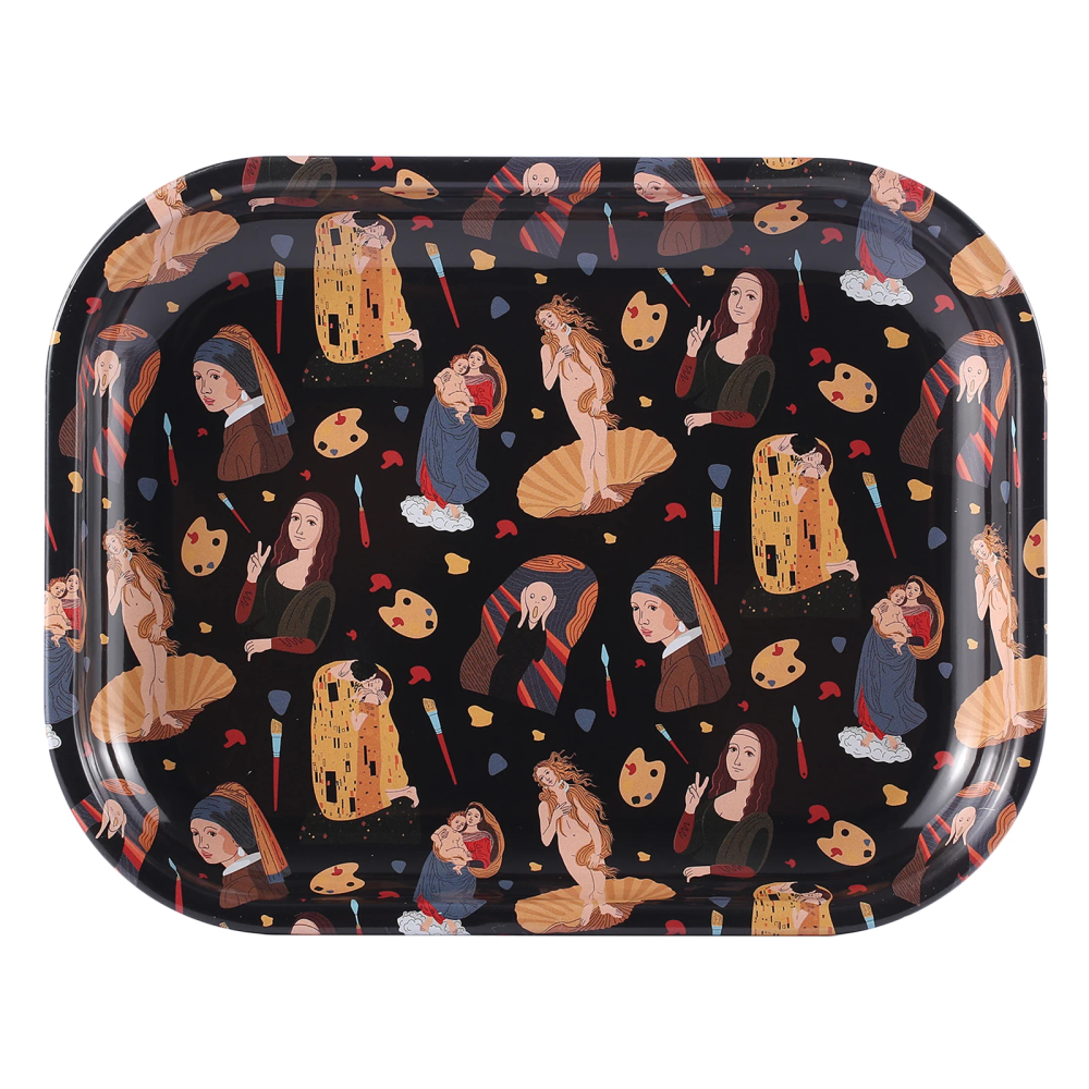 5.5*7inch Classic Painting Metal Rolling Tray Smoking Accessory 5.5*7inch Classic Painting Metal Rolling Tray Smoking Accessory