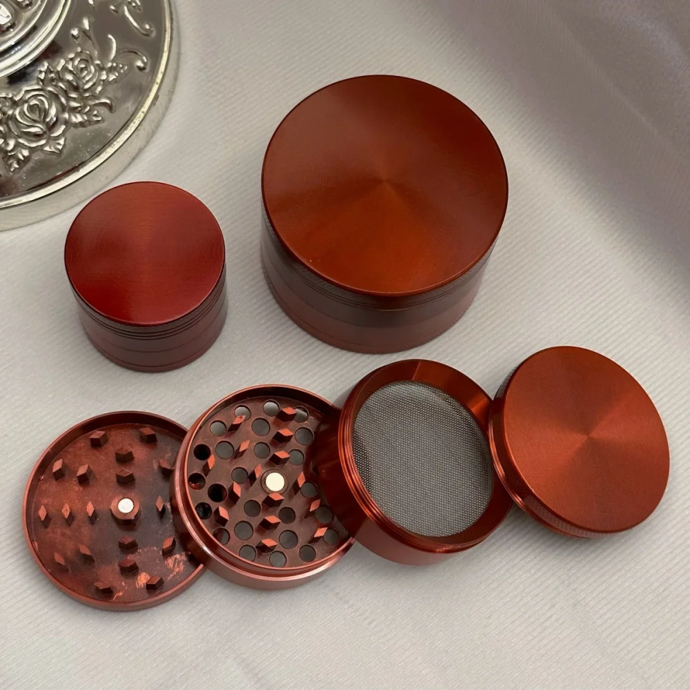 1.4/1.8/2.4inch Red Laser 4-Layers Herb Grinder Zinc Alloy Crusher Manual Cutter Metal Raw Grinder Smoking Grass Tool Gift 1.4/1.8/2.4inch Red Laser 4-Layers Herb Grinder Zinc Alloy Crusher Manual Cutter Metal Raw Grinder Smoking Grass Tool Gift