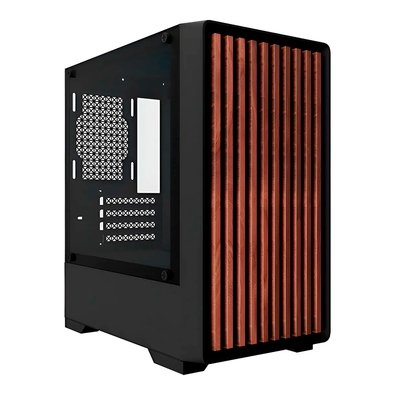 Gabinete Gamer Liketec Bambu, Micro-ATX, Painel Frontal com Detalhes em Madeira, Preto - LC-KB-BAMBU-2025-1004 Gabinete Gamer Liketec Bambu, Micro-ATX, Painel Frontal com Detalhes em Madeira, Preto - LC-KB-BAMBU-2025-1004