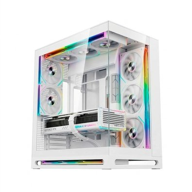 Gabinete Gamer Liketec Cygnus Snow, ATX, Mid Tower, Vidro Temperado, Branco - LT-GB-CYGNUS-SNOW-V1 Gabinete Gamer Liketec Cygnus Snow, ATX, Mid Tower, Vidro Temperado, Branco - LT-GB-CYGNUS-SNOW-V1