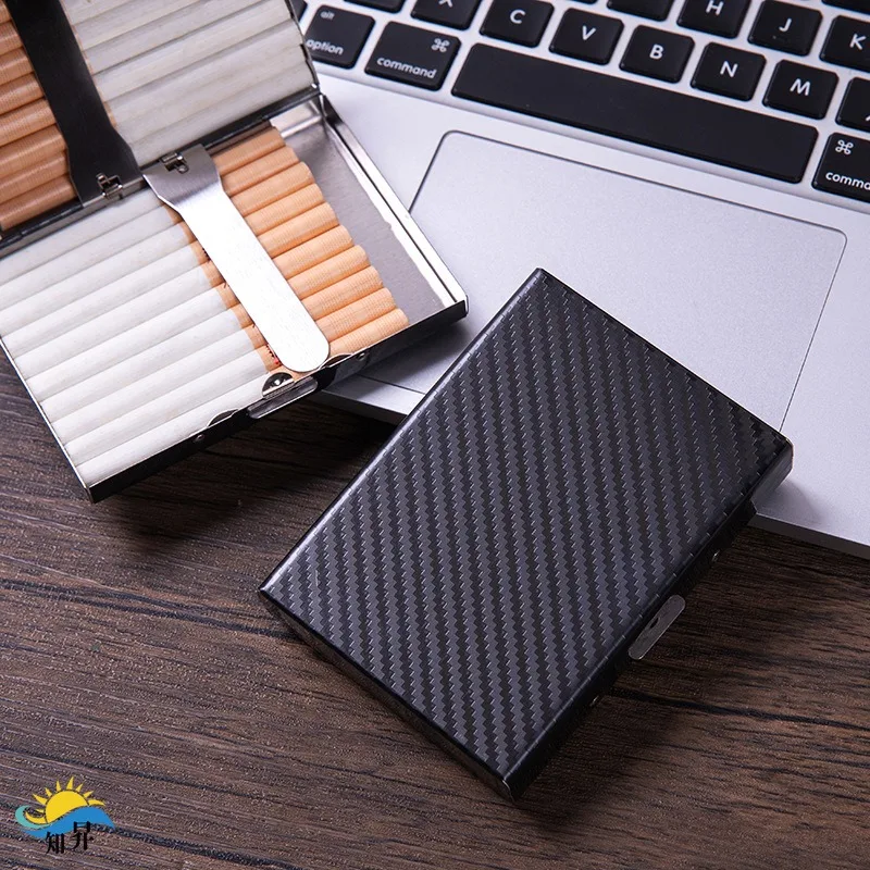 Sealed Aluminum alloy Cigarette Box 20 pack large capacity Lightweight Version portable Business Cigarette case Smoking Gadgets Sealed Aluminum alloy Cigarette Box 20 pack large capacity Lightweight Version portable Business Cigarette case Smoking Gadgets