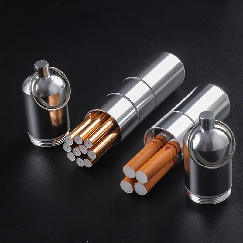 2026 Mini Portable Metal Cigarette Case Aluminum Alloy Thick and Thin Cigarette Tube 2026 Mini Portable Metal Cigarette Case Aluminum Alloy Thick and Thin Cigarette Tube