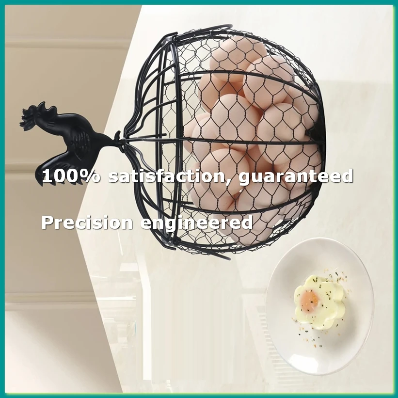 Wire Egg Basket for Gathering Fresh Eggs, Metal Chicken Egg Collecting Basket with Handle Egg Holder for Countertop A-A07G Wire Egg Basket for Gathering Fresh Eggs, Metal Chicken Egg Collecting Basket with Handle Egg Holder for Countertop A-A07G