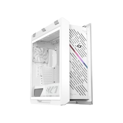 Gabinete Gamer ASUS ROG STRIX HELIOS II GX601S, Mid Tower, E-ATX, Lateral em vidro, Branco - 90DC00W3-B39000 Gabinete Gamer ASUS ROG STRIX HELIOS II GX601S, Mid Tower, E-ATX, Lateral em vidro, Branco - 90DC00W3-B39000