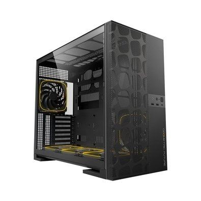 Gabinete Gamer Geometric Future Model 5 Vent, Mid Tower, ARGB, ATX, Lateral em Vidro, Mesh Frontal, com 5 Fans, Preto - GEO-M5VF-B Gabinete Gamer Geometric Future Model 5 Vent, Mid Tower, ARGB, ATX, Lateral em Vidro, Mesh Frontal, com 5 Fans, Preto - GEO-M5VF-B