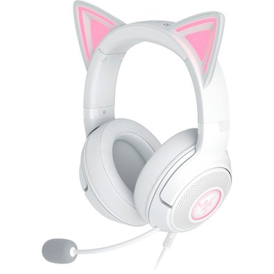 Headset Gamer Razer Kraken Kitty V2, Chroma RGB, Conexão USB, Branco - RZ04-04730600-R3U1 Headset Gamer Razer Kraken Kitty V2, Chroma RGB, Conexão USB, Branco - RZ04-04730600-R3U1