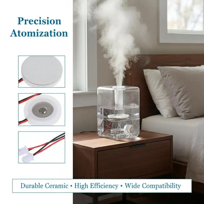 5pcs 16mm Mist Maker Replacement Atomizer Plate DIY Ultrasonic Film Moisturizing Transducer for Office Indoor Plant Scene 5pcs 16mm Mist Maker Replacement Atomizer Plate DIY Ultrasonic Film Moisturizing Transducer for Office Indoor Plant Scene