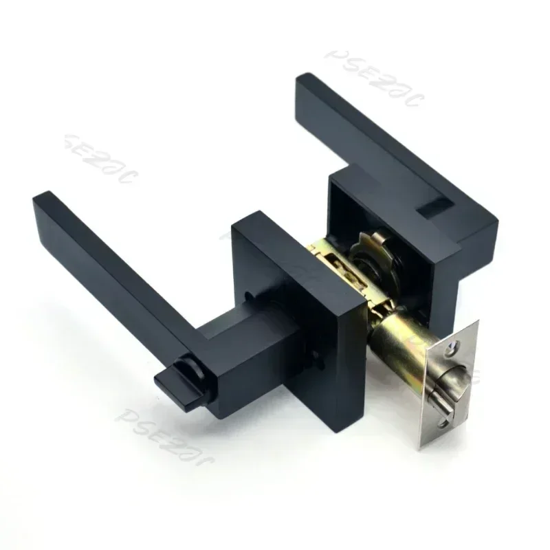 Home Office Three Bar Handle Lock Single Tongue Room Wooden Door Aluminum Alloy Handle Lock