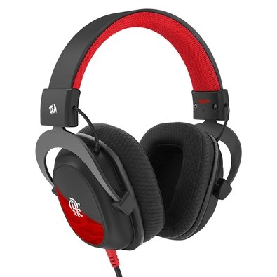 Headset Gamer Redragon Flamengo Vulture, Drivers de 53mm, Conexão P3, Multiplataforma, Preto e Vermelho - FL530 Headset Gamer Redragon Flamengo Vulture, Drivers de 53mm, Conexão P3, Multiplataforma, Preto e Vermelho - FL530