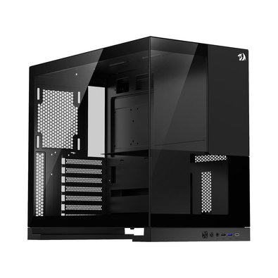 Gabinete Gamer Redragon Eternal, Mid Tower, ARGB, ATX, Lateral em Vidro, Preto - CA-612B Gabinete Gamer Redragon Eternal, Mid Tower, ARGB, ATX, Lateral em Vidro, Preto - CA-612B