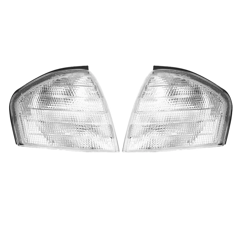 For Mercedes Benz C Class W202 1994-2000 Pair Corner Lights Turn Signal Lamps 2028261143 2028261243