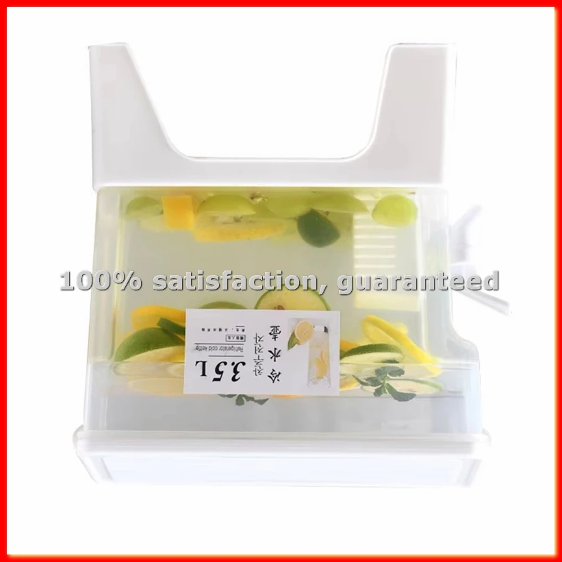 Beverage Dispenser with Spigot, Juice Jug with Tap, Milk Drinkware Container for Parties & Daily Use-A13G