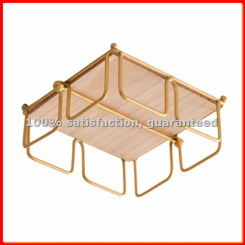 Modern Napkin Holder with Wooden Base, Elegant Design for Dining Table, Sturdy and Decorative Holder for Paper Napkins-A13G