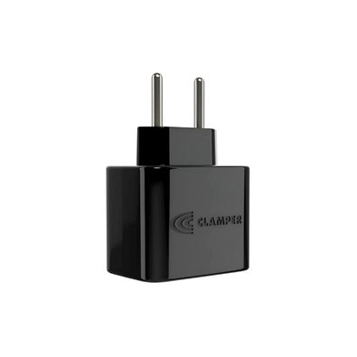 Protetor Contra Surtos Elétricos (DPS), 127/220V, 20 Amperes, 1 Tomada, 2 pinos, iCLAMPER Pocket LCF, 2P 20A, Preto - 28513 Protetor Contra Surtos Elétricos (DPS), 127/220V, 20 Amperes, 1 Tomada, 2 pinos, iCLAMPER Pocket LCF, 2P 20A, Preto - 28513