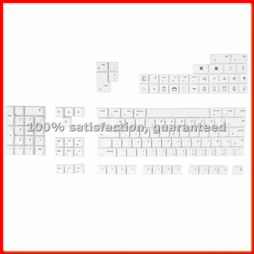 136 Keys Keycaps PBT Key Cap Fit Laptop PC Game Office Mechanical Keyboard Keycaps-ABAM
