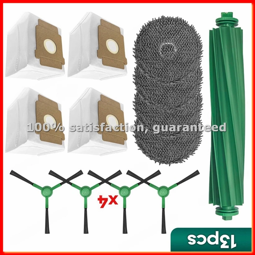 For Plus 405 / 505 Combination Accessories Spare Parts Main Side Brush Mop Cloth Dust Bag-A63M
