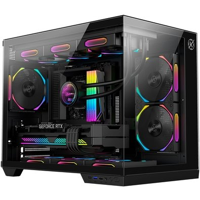 Gabinete Gamer Kalkan Saga, M-ATX, Mid Tower, Lateral em Vidro Temperado, Sem Fans, Preto - KLK00043 Gabinete Gamer Kalkan Saga, M-ATX, Mid Tower, Lateral em Vidro Temperado, Sem Fans, Preto - KLK00043