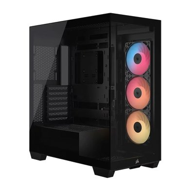 Gabinete Gamer Corsair 3500X RSR ARGB, Mid Tower, Lateral e Frontal em Vidro Temperado, 3 Ventoinhas RSR ARGB, Preto - CC-9011322-WW Gabinete Gamer Corsair 3500X RSR ARGB, Mid Tower, Lateral e Frontal em Vidro Temperado, 3 Ventoinhas RSR ARGB, Preto - CC-9011322-WW