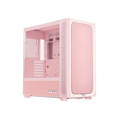 Gabinete Gamer TRYX Flova F50, Mid-Tower, ATX, com Fan Cross-Flow e Vidro Temperado, Rosa, Sem Fonte - C-F500F-FM1E-G0Q Gabinete Gamer TRYX Flova F50, Mid-Tower, ATX, com Fan Cross-Flow e Vidro Temperado, Rosa, Sem Fonte - C-F500F-FM1E-G0Q