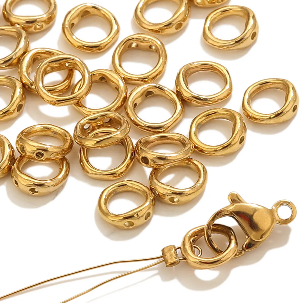 20pcs Stainless Steel Clasps End Connectors Hooks for Beading Supplies DIY Pearl Bracelet Necklace Jewelry Making Accessories 20pcs Stainless Steel Clasps End Connectors Hooks for Beading Supplies DIY Pearl Bracelet Necklace Jewelry Making Accessories