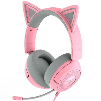 Headset Gamer Razer Kraken Kitty V3 X, RGB Chroma, Iluminação nas Orelhas, USB, Quartz - RZ04-05350100 Headset Gamer Razer Kraken Kitty V3 X, RGB Chroma, Iluminação nas Orelhas, USB, Quartz - RZ04-05350100